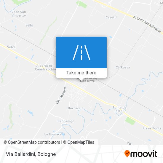 Via Ballardini map