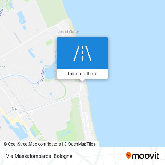 Via Massalombarda map