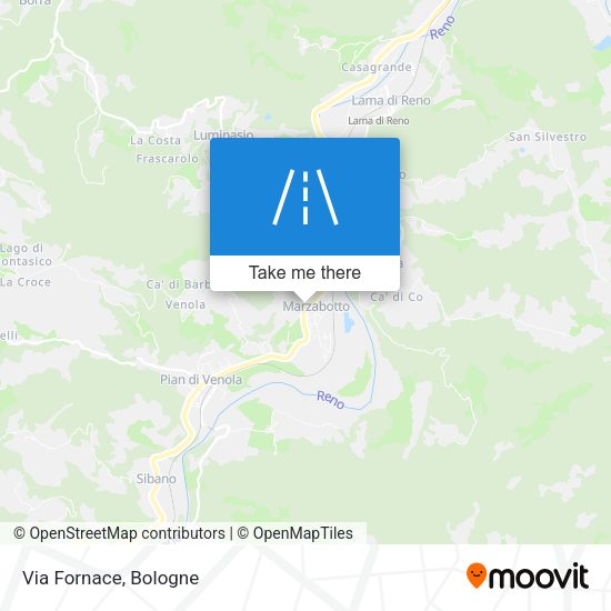Via Fornace map