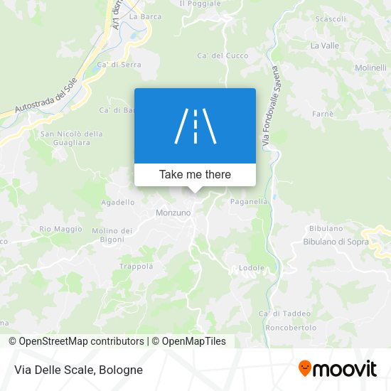 Via Delle Scale map