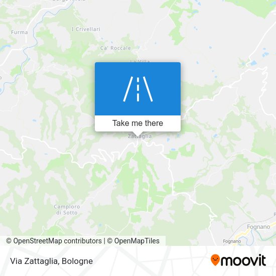 Via Zattaglia map