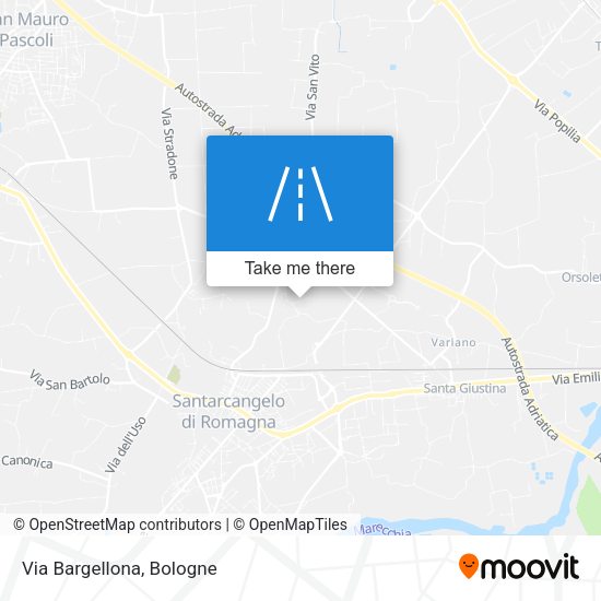 Via Bargellona map
