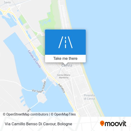 Via Camillo Benso Di Cavour map
