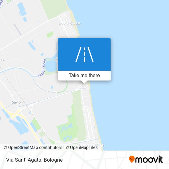Via Sant' Agata map