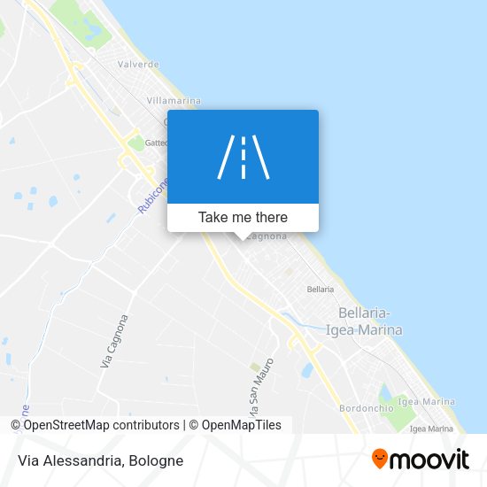 Via Alessandria map