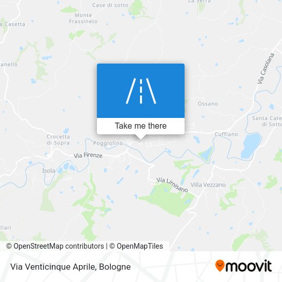 Via Venticinque Aprile map