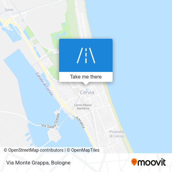 Via Monte Grappa map
