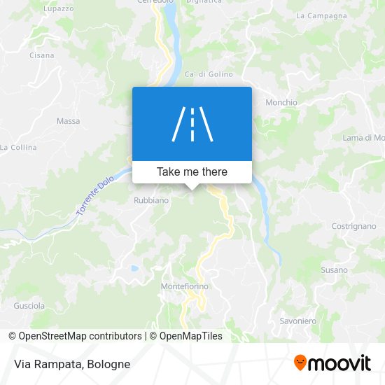 Via Rampata map