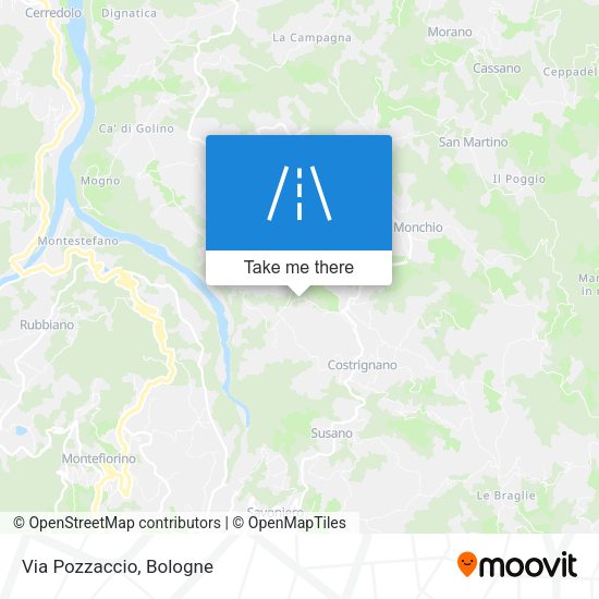Via Pozzaccio map