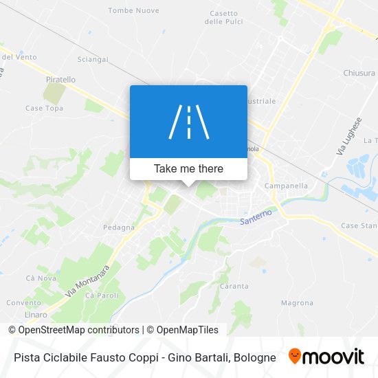 Pista Ciclabile Fausto Coppi - Gino Bartali map