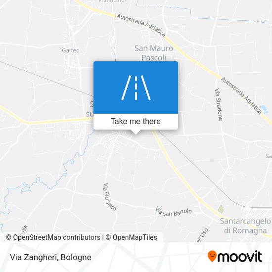 Via Zangheri map