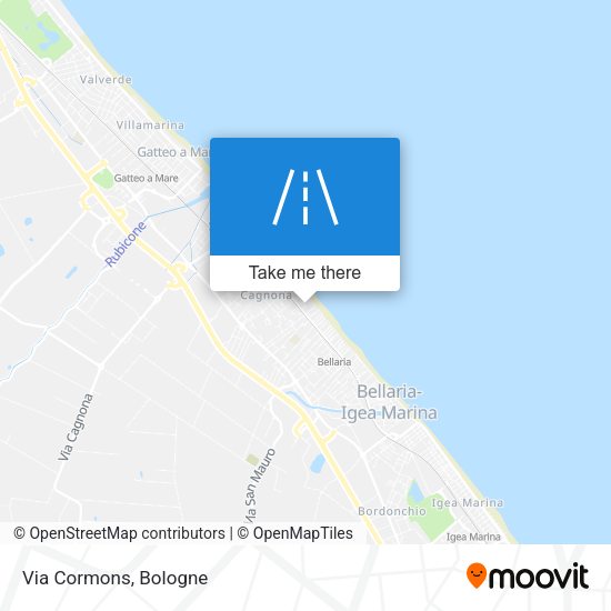 Via Cormons map