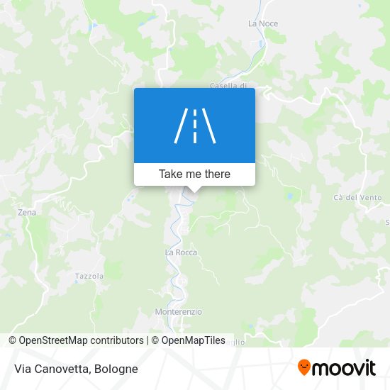Via Canovetta map