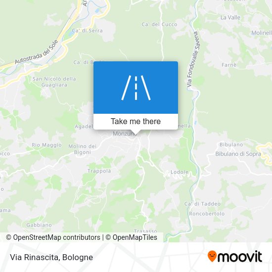 Via Rinascita map