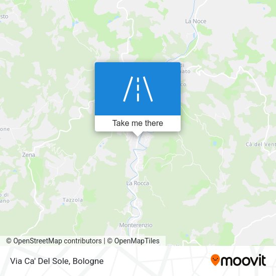 Via Ca' Del Sole map