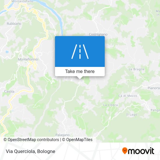 Via Querciola map