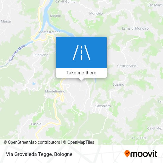 Via Grovaieda Tegge map