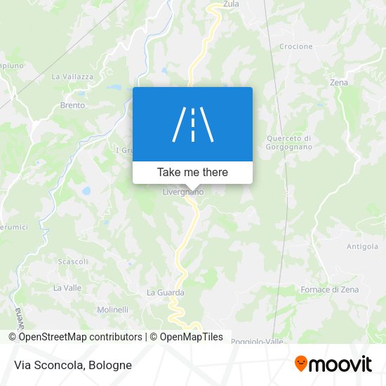 Via Sconcola map