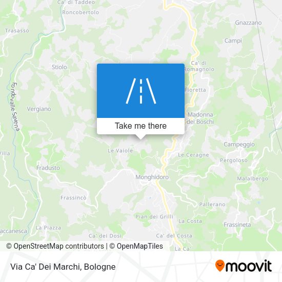 Via Ca' Dei Marchi map