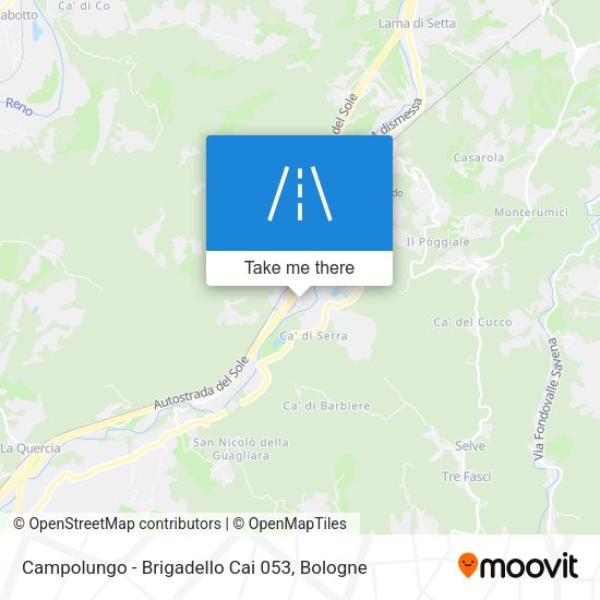 Campolungo - Brigadello Cai 053 map