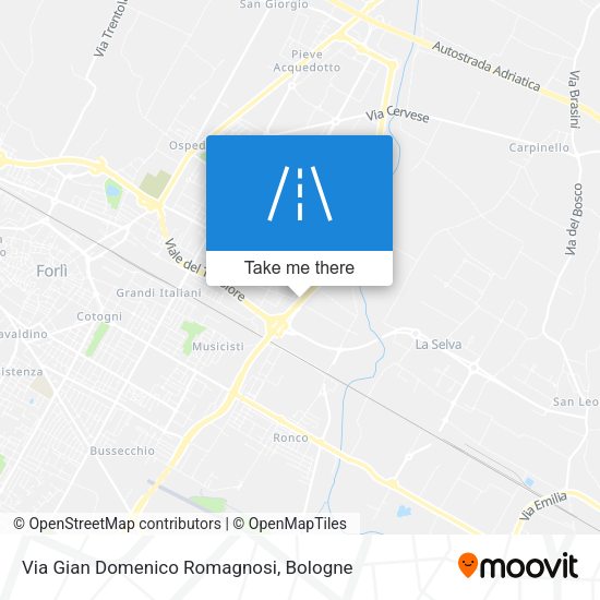Via Gian Domenico Romagnosi map