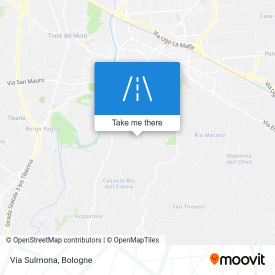 Via Sulmona map