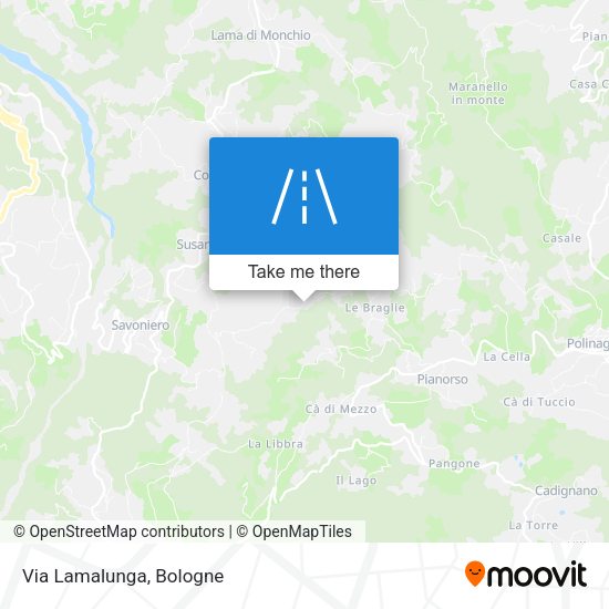 Via Lamalunga map