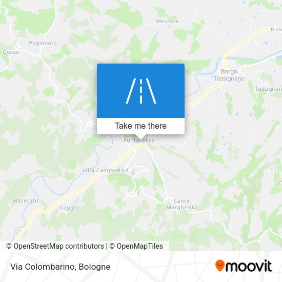 Via Colombarino map