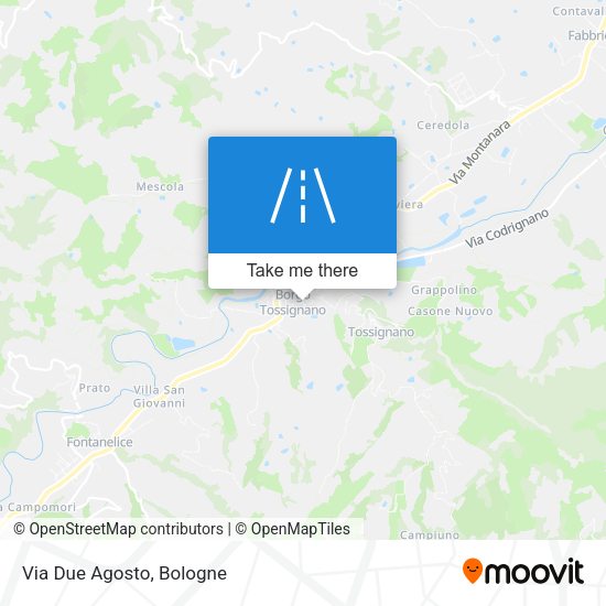 Via Due Agosto map