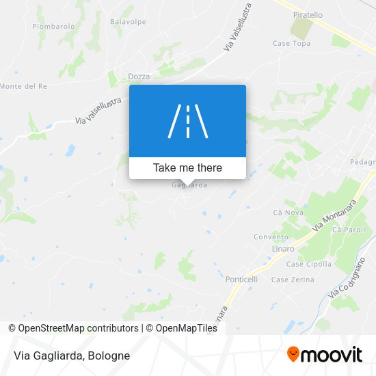 Via Gagliarda map