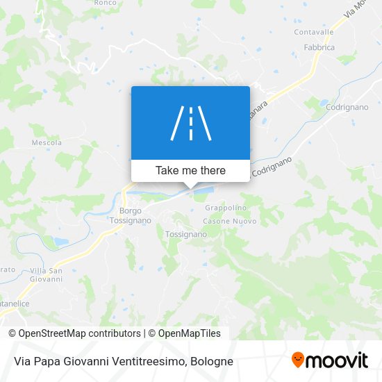 Via Papa Giovanni Ventitreesimo map
