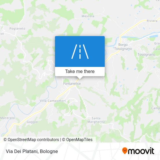 Via Dei Platani map