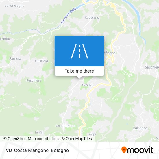 Via Costa Mangone map