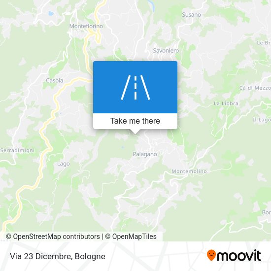 Via 23 Dicembre map