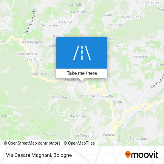 Via Cesare Magnani map