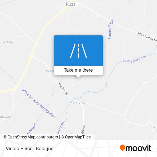 Vicolo Placci map