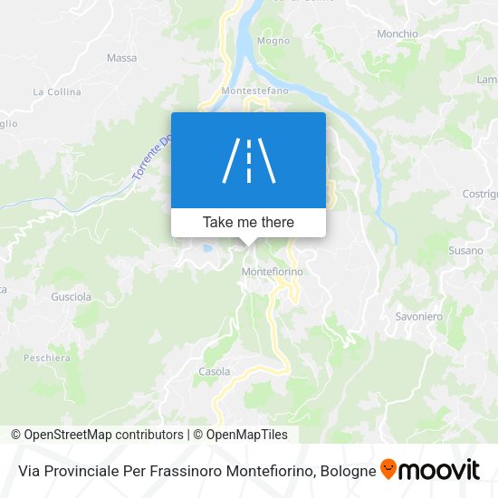 Via Provinciale Per Frassinoro Montefiorino map