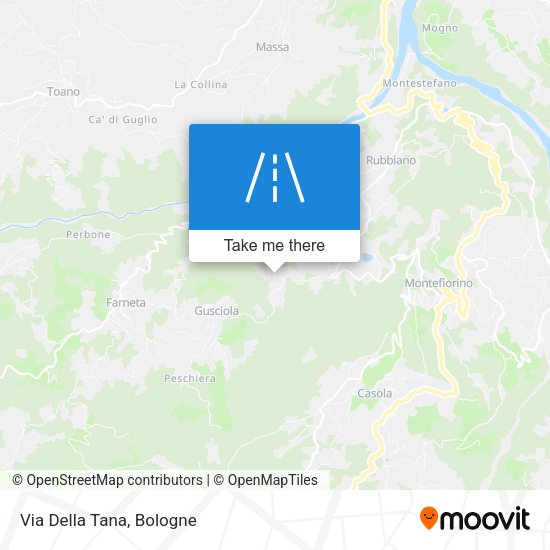 Via Della Tana map