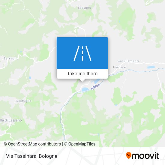 Via Tassinara map