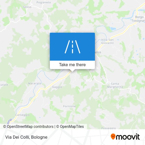 Via Dei Colli map
