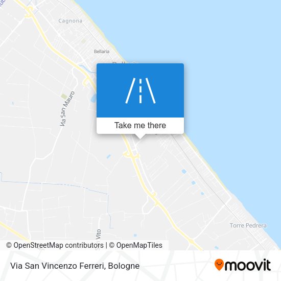 Via San Vincenzo Ferreri map