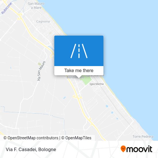 Via F. Casadei map