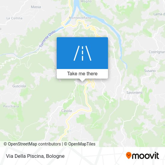 Via Della Piscina map