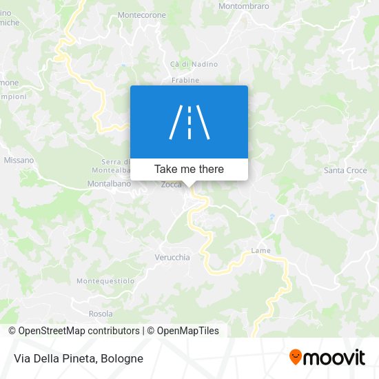 Via Della Pineta map