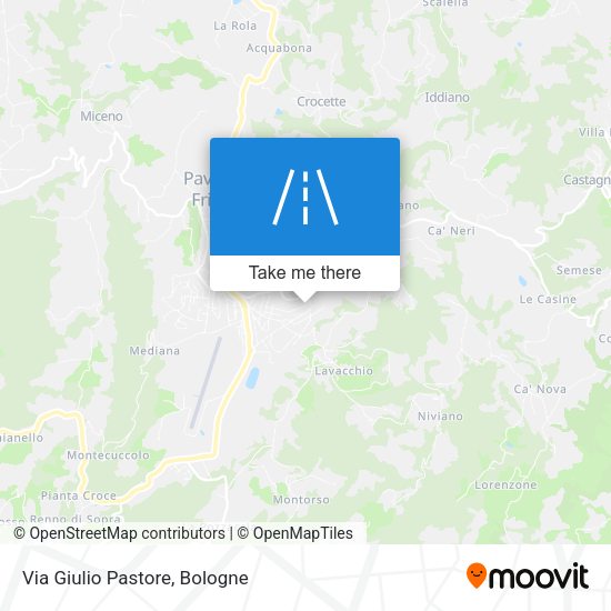 Via Giulio Pastore map