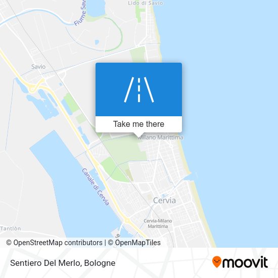 Sentiero Del Merlo map
