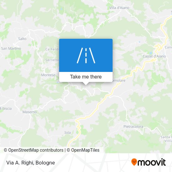 Via A. Righi map