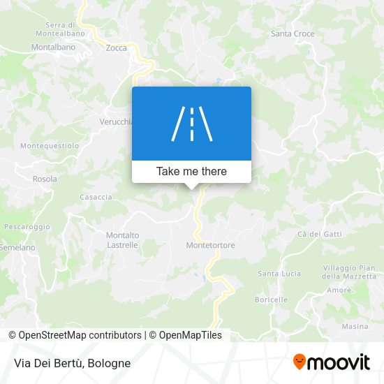 Via Dei Bertù map