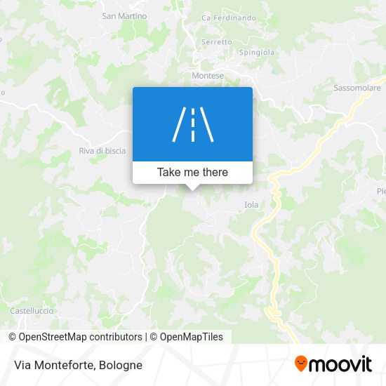 Via Monteforte map