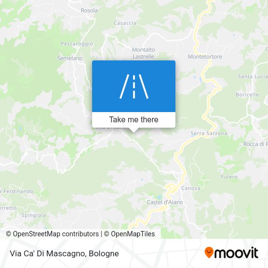 Via Ca' Di Mascagno map